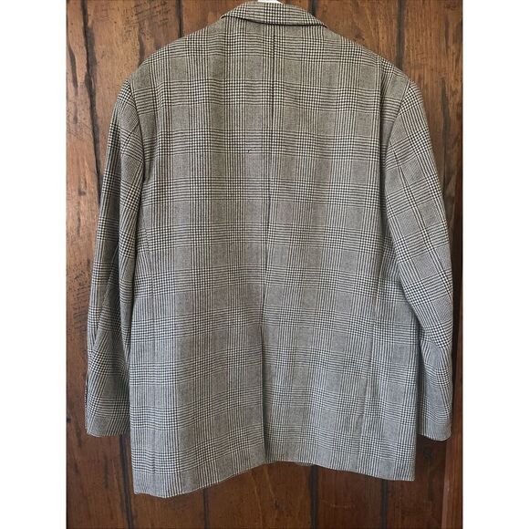 Mens Savile Row Jacket Brown Herringbone 100% Wool Blazer‎ Pockets Woolmark 44R - Picture 8 of 8